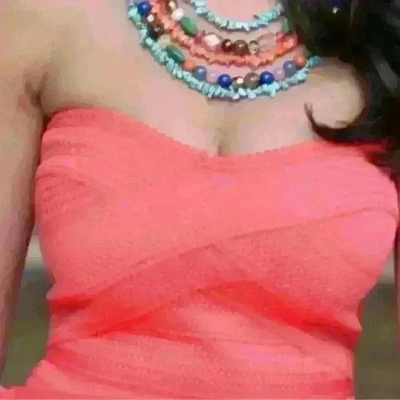 NWT - Express Fit and Flair Dress Color:
Watermelon Size: XS - Picture 2 of 7